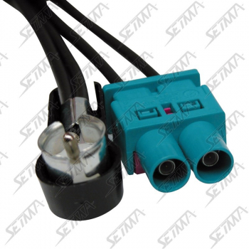 ADAPTATEUR D'ANTENNE FM PASSIF - UNIVERSEL - DOUBLE FAKRA / ISO