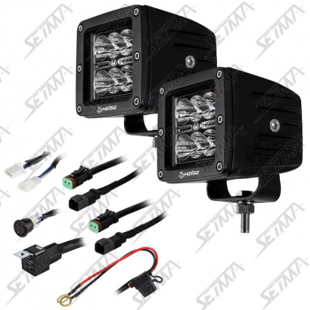 2 FEUX ADDITIONNELS DE ROUTE DE 7.6 CM - 6 LEDS