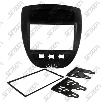 SUPPORT AUTORADIO 2 DIN - CITROEN C1 (P) / PEUGEOT 107 (P) / TOYOTA AYGO (AB1) - DE 2005 A 2014