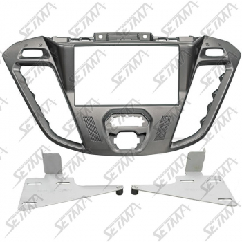 SUPPORT AUTORADIO 2 DIN - FORD - TRANSIT CUSTOM (FCC) / TOURNEO CUSTOM (FAC) - DEPUIS 2012 - PHOENIX SILVER