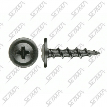 VIS NOIRE TETE LARGE - DIAM TETE : 11MM - 3.5MM X 19MM