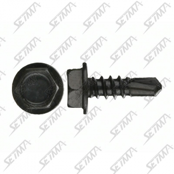 VIS NOIRE TETE HEXA 6.5 - AUTO FOREUSE - DIAM TETE : 11MM - 3MM X 18MM
