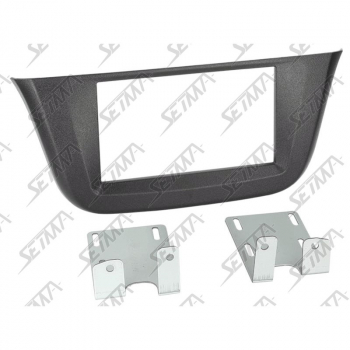 SUPPORT AUTORADIO 2 DIN - IVECO - DAILY DEPUIS 2014 - AVEC SUPPORTS LATERAUX METALLIQUES