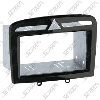 SUPPORT AUTORADIO 2 DIN - 308 DE 2009 A 2013 / 308 CC DEPUIS 2009 / RCZ DEPUIS 2010 - NOIR BRILLANT