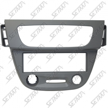 SUPPORT AUTORADIO 1 DIN - RENAULT - MEGANE III (Z) DE 2008 A 2013 / FLUENCE (Z) DEPUIS 2009 - GRIS