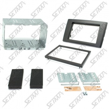 SUPPORT AUTORADIO 2 DIN - VOLVO - XC90 DE 2006 A 2014 - NOIR AVEC ETRIER