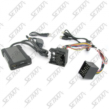 INTERFACE USB / SD / AUX - BMW - SERIE 3 (E46) / 5 (E39) / 7 (E38) - MINI R50 /51 / 52 / 53 - CONNECTEUR 17 VOIES