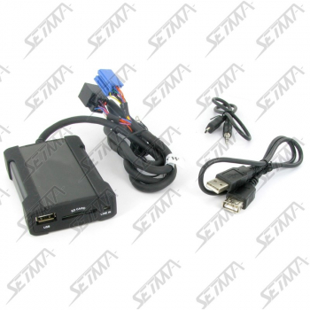 INTERFACE USB - VOLKSWAGEN - TOUS MODELES JUSQU'A 2003 - CONNECTEUR MINI-ISO