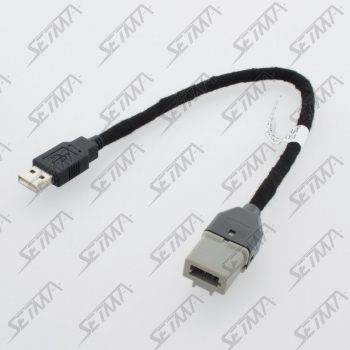 CABLE RACCORDEMENT USB - CITROEN C1 / PEUGEOT 108 / TOYOTA AYGO - DEPUIS 2014