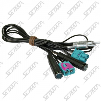 KIT ADAPTATEUR ANTENNE DOUBLE FAKRA / DIN-FEMMELLE / MALE