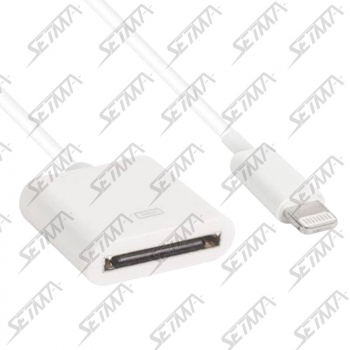 ADAPTATEUR POUR APPLE 30 VOIES VERS CONNECTEUR COMPATIBLE LIGHTNING - CABLE 15 CM