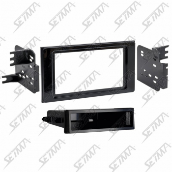 SUPPORT AUTORADIO 1DIN/2DIN - TOYOTA PRIUS DEPUIS 2016 - NOIR BRILLANT