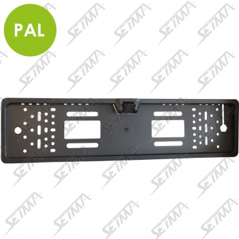 CAMERA DE RECUL AVEC SUPPORT DE PLAQUE D'IMMATRICULATION - IP67 - ANGLE 170&deg; - RCA