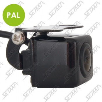CAMERA AVEC ANGLE REGLABLE 0&deg; A 90&deg; - POSITION AVANT ET ARRIERE - FINITION NOIRE LAQUEE
