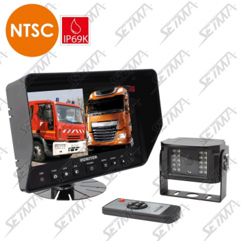 KIT ECRAN 7" AVEC 2 ENTREES VIDEO ET CAMERA HD IP69K