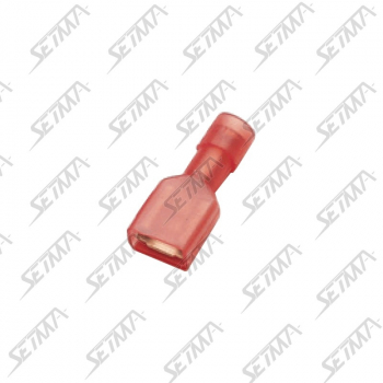 COSSE PLATE PRE-ISOLEE FEMELLE - 4,8 MM - CABLE 0.25 - 1.65 MM2