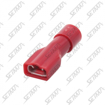 COSSE PLATE PRE-ISOLEE FEMELLE - 6,3 MM - CABLE 0.25 - 1.65 MM2