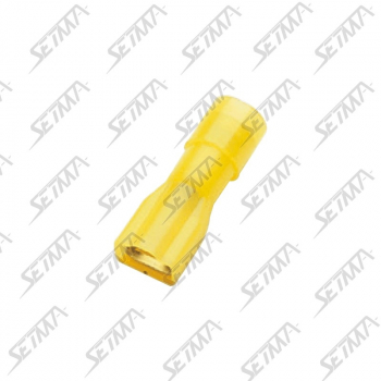 COSSE PLATE PRE-ISOLEE FEMELLE - 6,3MM - CABLE 2.63 - 6.64 MM2