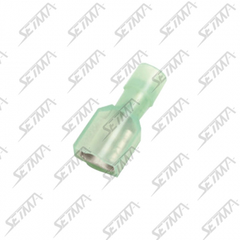 COSSE PLATE ENTIEREMENT PRE-ISOLEE FEMELLE - 6,3MM - CABLE 1.04 - 2.63 MM2