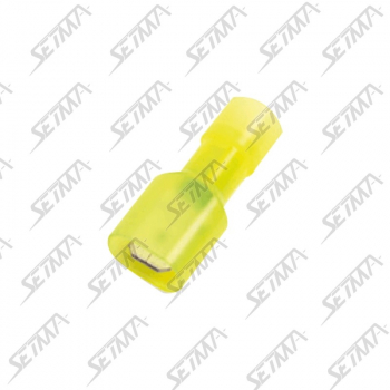 COSSE PLATE ENTIEREMENT PRE-ISOLEE MALE - 6,3MM - CABLE 2.63 - 6.64 MM2