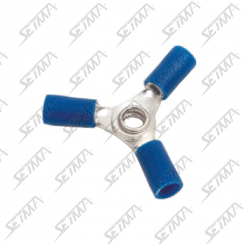 COSSE DE MASSE TRIPLE PRE-ISOLEE - 4.3 MM - CABLE 1.5 - 2.5 MM2