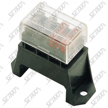 BOITE A FUSIBLE EXTERNE 4 VOIES AVEC COUVERCLE DE PROTECTION