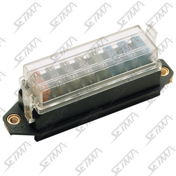 BOITE A FUSIBLE EXTERNE 8 VOIES AVEC COUVERCLE DE PROTECTION