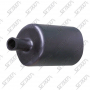GAINE THERMORETRACTABLE EPAISSE AVEC ADHESIF INTERNE - 19 MM X 1 M - NOIR