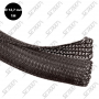 GAINE TRESSEE FENDUE - 12.7 MM X 1 M - NOIR