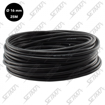 CABLE UNIPOLAIRE - NOIR - DIAMETRE 16 MM2 X 25 M