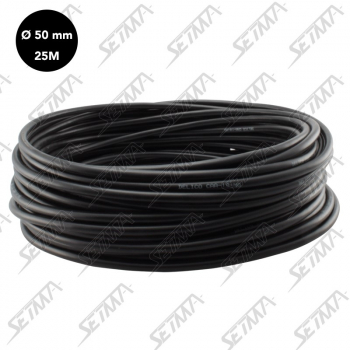 CABLE UNIPOLAIRE - NOIR - DIAMETRE 50 MM2 X 25 M