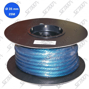 CABLE UNIPOLAIRE - BLEU - DIAMETRE 35 MM2 X 25 M