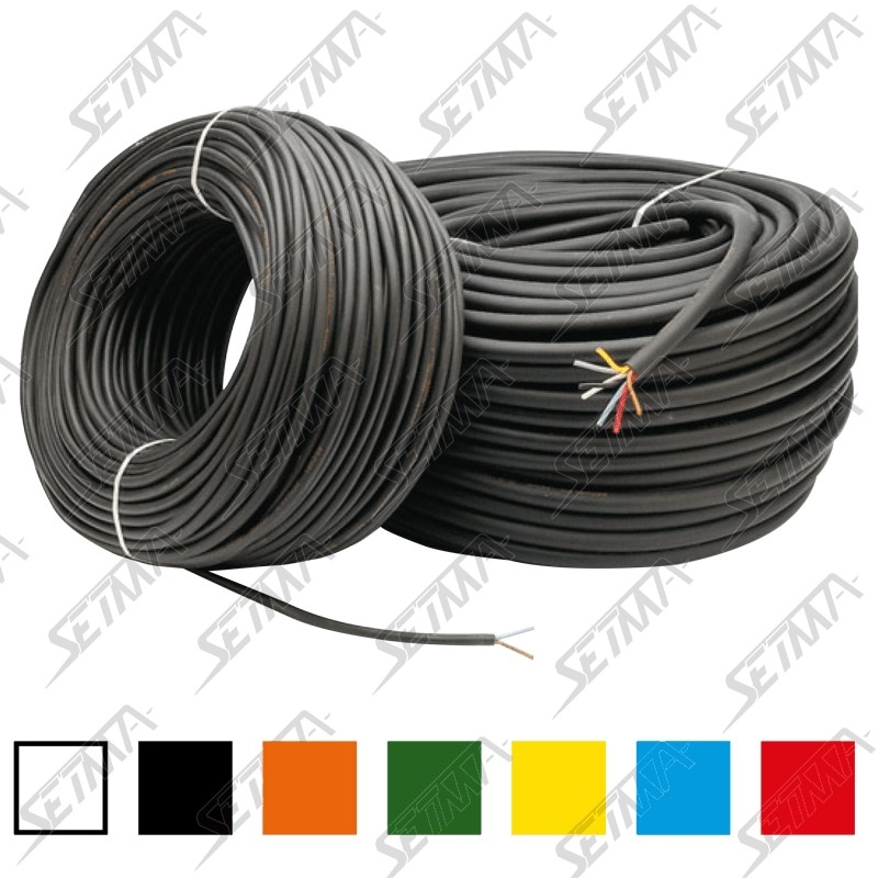 Câble Véhicule 5 M – 7 X 1,0 Mm² – Câble Rond 7 Fils FLRYY – Fabriqué En Allemagne – Remorque & Voiture