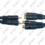 CABLE RCA/RCA - 1 MALE/2 FEMELLE - DOUBLE BLINDAGE