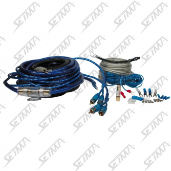 KIT D'INSTALLATION POUR AMPLIFICATEUR - 5 M - CABLE RCA 20 MM2