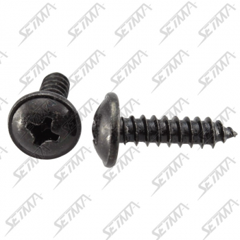 VIS NOIRE TETE LARGE - DIAM TETE : 10MM - 4.2MM X 16MM