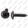 VIS NOIRE TETE LARGE - DIAM TETE : 10MM - 4.2MM X 16MM