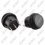 INTERRUPTEUR CYLINDRIQUE ETANCHE - 3 POSITIONS - 12/24V - DIAM 22,7 MM - 20 AMP