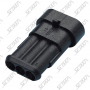 CONNECTEUR ETANCHE 3 VOIES POUR TERMINAL MALE - 45,5 X 19.9 MM