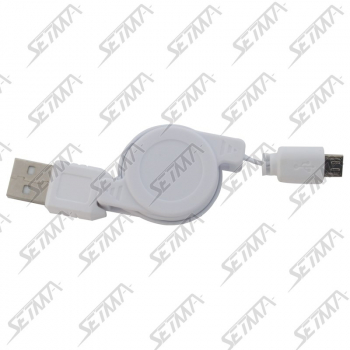 CABLE USB / MICRO USB ENROULEUR - COMPATIBLE SAMSUNG/LG/MOTOROLA...
