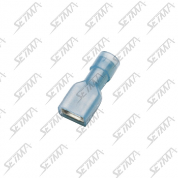 COSSE PLATE PRE-ISOLEE FEMELLE - 4.8MM - CABLE 1.04 - 2.63 MM2