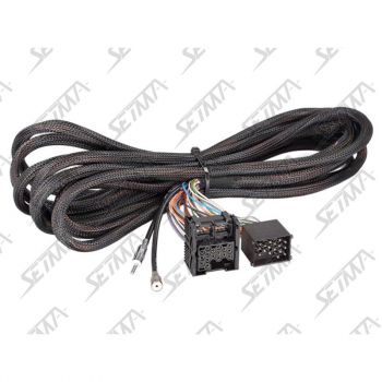 RALLONGE AUTORADIO - BMW / ROVER - LONGUEUR 6.5 M - CONNECTEUR 17 VOIES - AVEC CABLE D'ANTENNE