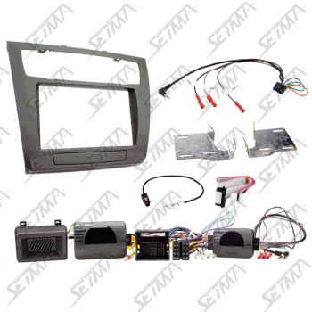 BMW SERIE 1 - E81/E82/E87/E88 - 2007-2013 - KIT SUPPORT AUTORADIO 2 DIN + COMMANDE AU VOLANT + SON RADAR DE RECUL