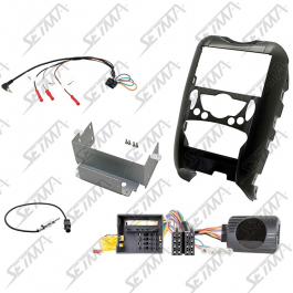MINI - R55/R56/R57 - 2006-2013 - KIT SUPPORT AUTORADIO 2 DIN + COMMANDE AU VOLANT