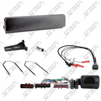 FORD - COUGAR/FIESTA/FOCUS/GALAXY/PUMA - 1998-2002  - KIT SUPPORT AUTORADIO 1DIN + COMMANDE AU VOLANT