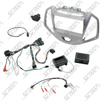FORD ECOSPORT DEPUIS 2013 - KIT SUPPORT AUTORADIO 2DIN + COMMANDE AU VOLANT