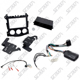 NISSAN 370Z DEPUIS 2009 - KIT SUPPORT AUTORADIO 1DIN/2DIN + COMMANDE AU VOLANT