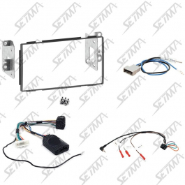 NISSAN QUASQAI (J10) - 2007-2013 - KIT SUPPORT AUTORADIO 2DIN + COMMANDE AU VOLANT