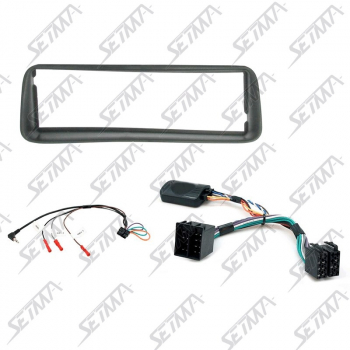 PEUGEOT 206 - 2002-2009 - KIT SUPPORT AUTORADIO 1DIN + COMMANDE AU VOLANT ISO 8 VOIES (RD3)