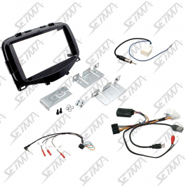 CITROEN C1 / PEUGEOT 108 / TOYOTA AYGO - DEPUIS 2014- KIT SUPPORT AUTORADIO 2DIN + COMMANDE AU VOLANT